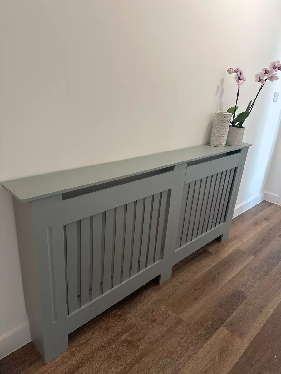 Custom radiator cover assembled and fitted
